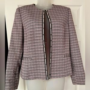 Tahari ASL Pink & Black Women’s Short Blazer Size 10